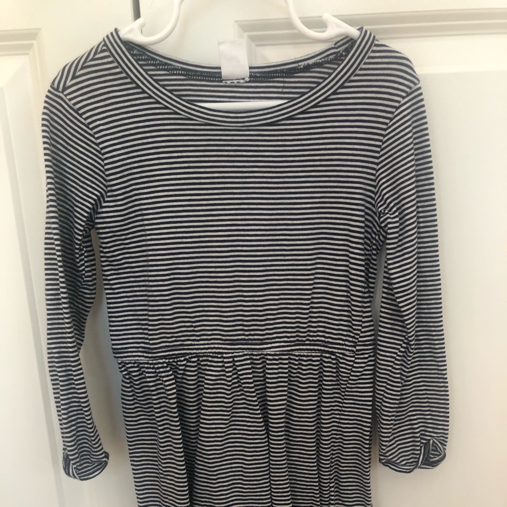 Gap girls blue and white striped dress size 4T